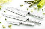 Coffret 3 couteaux Sabatier Toque blanche 100% forgé manches rivetés