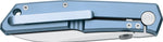 Couteau pliant FOX Terzuola FX-525TI BL manche titane bleu 11cm + étui