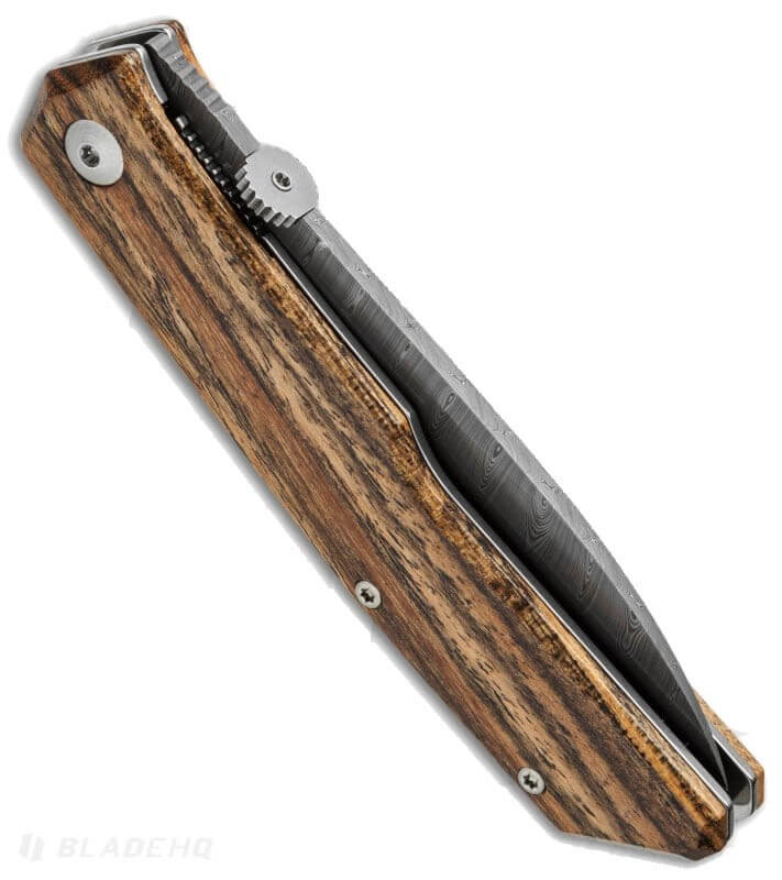 Couteau pliant FOX Terzuola FX-525DB Damas manche bocote 11cm + étui