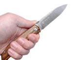 Couteau pliant FOX Terzuola FX-525DB Damas manche bocote 11cm + étui