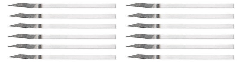 Lame de boulanger courbée en acier carbone - Lot de 12