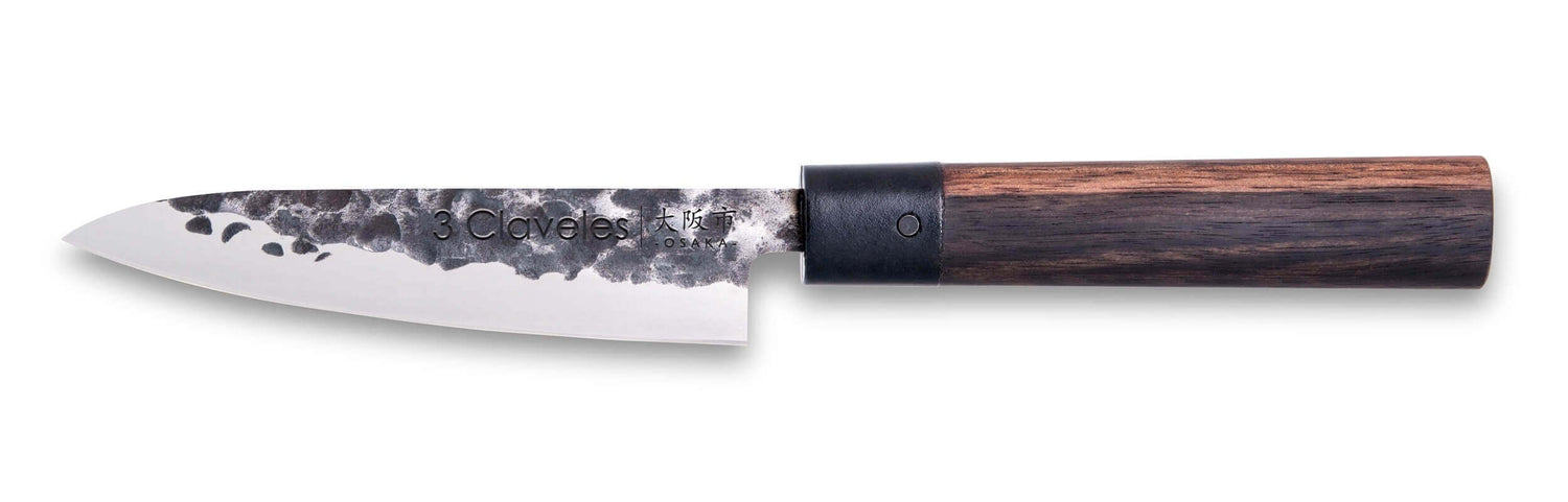 Couteau d'office 3 Claveles Osaka 13.5cm forgé main manche grenadille