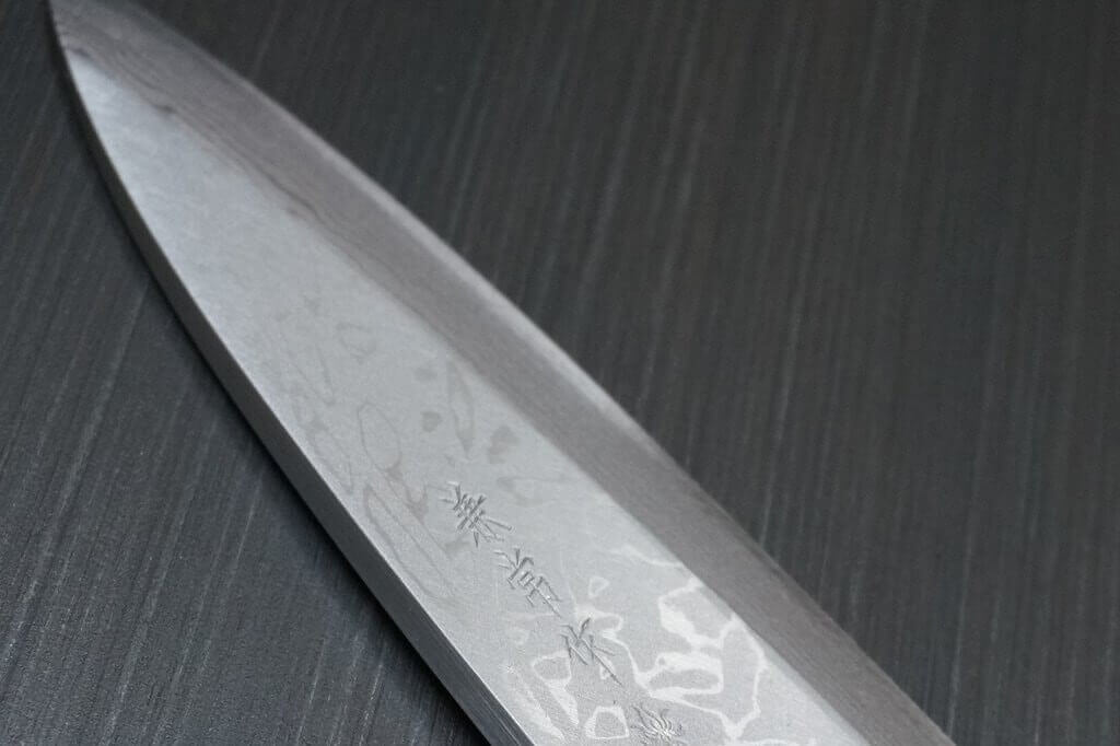 Couteau Deba Japan Kanetsune White Steel 2 16,5cm Damas 11 couches