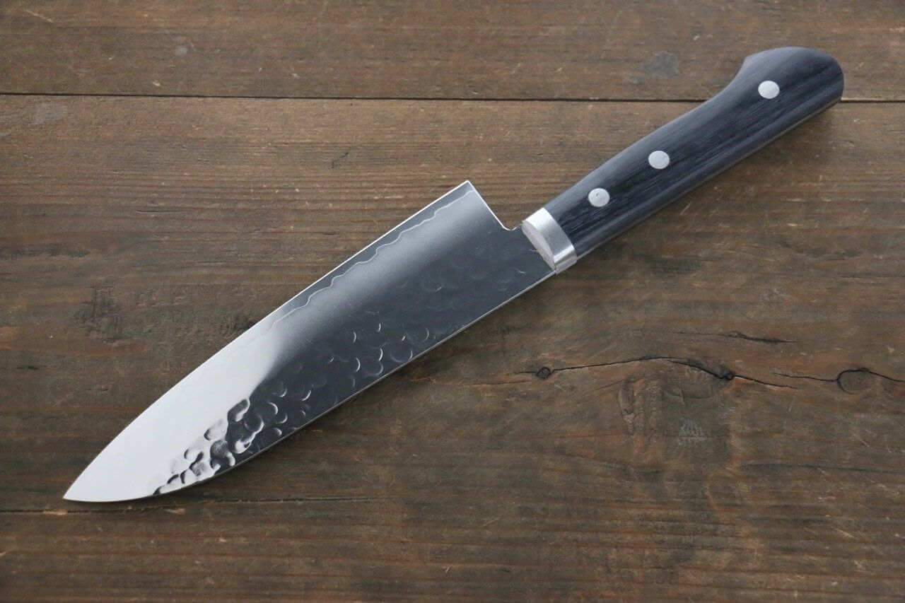 Couteau santoku 16,5cm Japan Kanetsune acier VG1 martelé