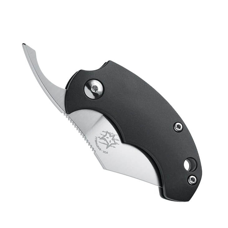 Couteau pliant FOX Bastinelli FX-519B BB Drago noir 6,5cm + étui
