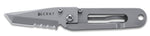 Couteau pliant CRKT KISS 5510 dentelé manche inox porte-billets 8,9cm