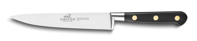 Couteau filet de sole SABATIER Idéal Carbone 100% forgé lame flexible 15cm