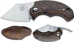 Couteau pliant FOX Bastinelli FX-519ZW BB Drago ziricote 6,5cm + étui