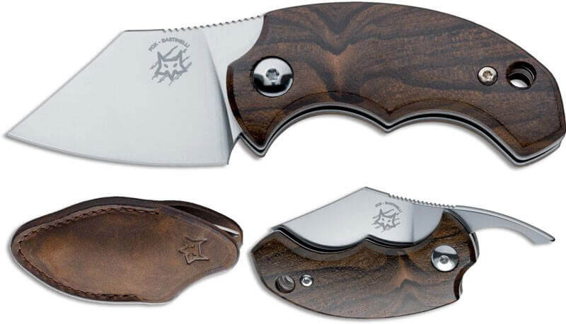 Couteau pliant FOX Bastinelli FX-519ZW BB Drago ziricote 6,5cm + étui