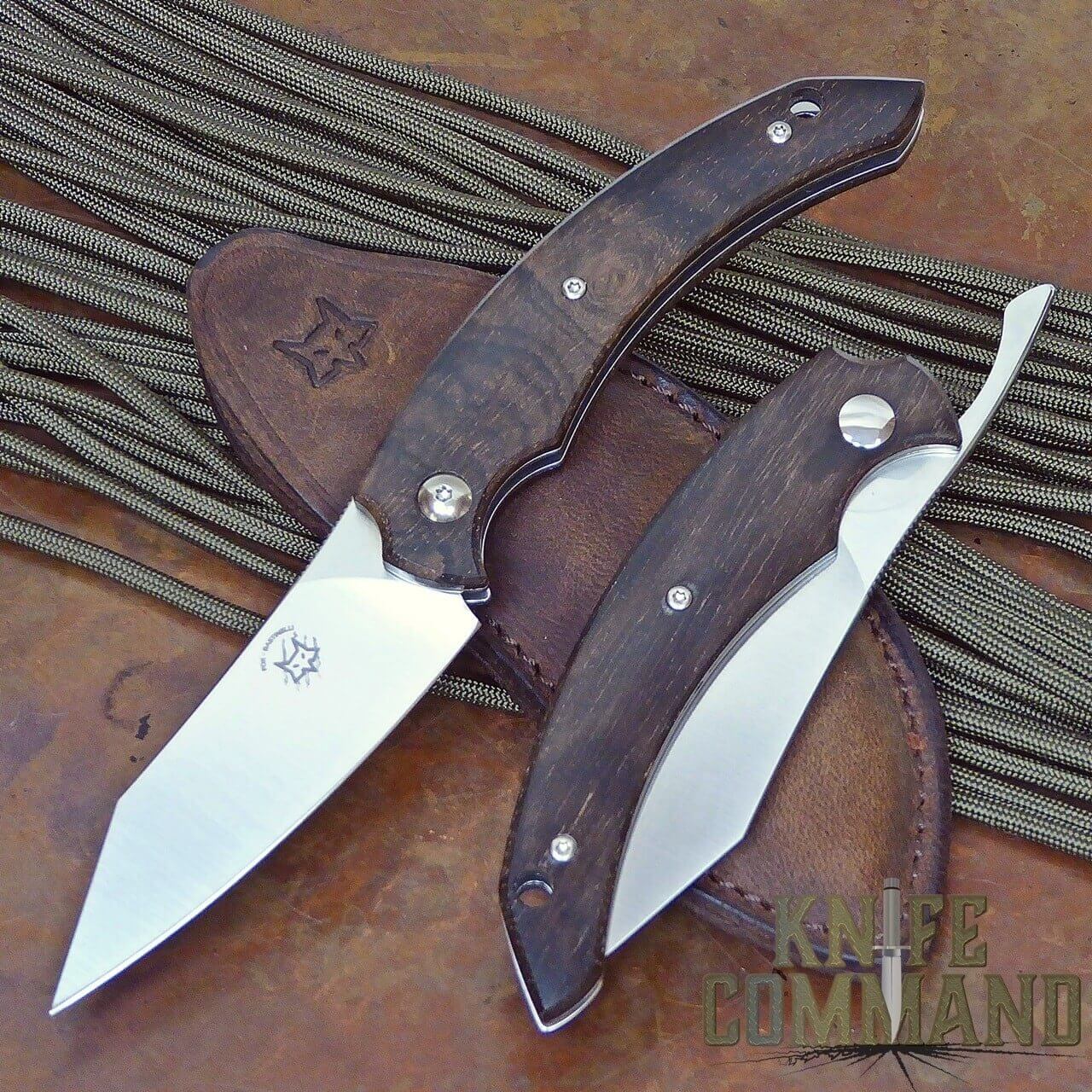Couteau pliant FOX Bastinelli Dragotac FX-518ZW bois ziricote 11cm + étui