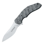 Couteau pliant Ansø FOX FX-302 manche 12cm titanium ondulé + étui