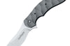Couteau pliant Ansø FOX FX-302 manche 12cm titanium ondulé + étui