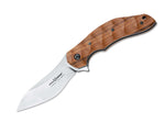 Couteau pliant Ansø FOX FX-302ST manche 12cm palissandre ondulé + étui