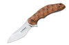 Couteau pliant Ansø FOX FX-302ST manche 12cm palissandre ondulé + étui