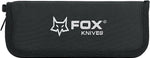 Couteau pliant Ansø FOX Fx-302 G10 manche noir 12cm ondulé + étui