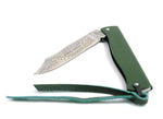 Couteau pliant Douk-Douk 815 acier inox manche métal vert chromé 11cm