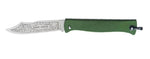 Couteau pliant Douk-Douk 815 acier inox manche métal vert chromé 11cm