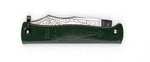 Couteau pliant Douk-Douk 815 acier inox manche métal vert chromé 11cm