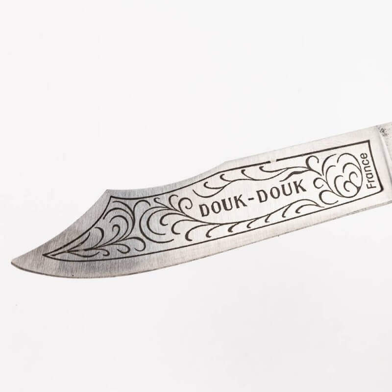 Couteau pliant Douk-Douk Géant 815 lame carbone manche métal 14cm + plumier bois