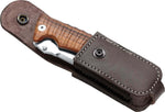 Couteau pliant de chasse FOX PRO Hunter FX-130 manche 12cm bois du désert