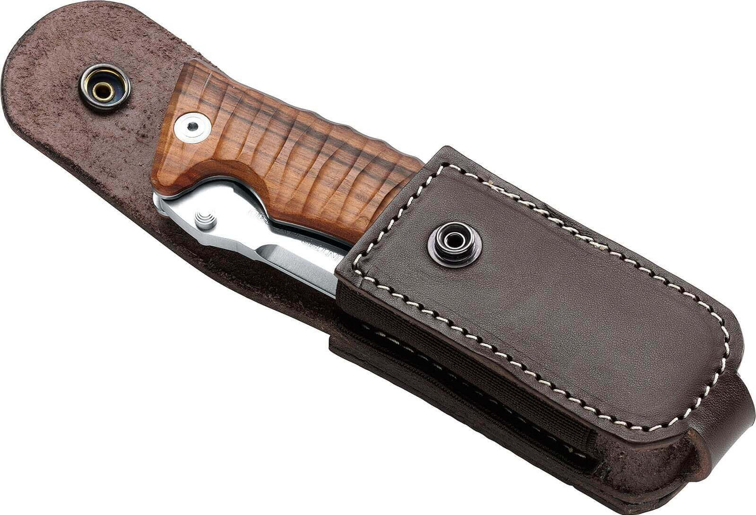 Couteau pliant de chasse FOX PRO Hunter FX-130 manche 12cm bois du désert