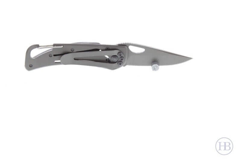 Couteau pliant BLACK FOX BF-434 G10/titanium noir 9cm mousqueton