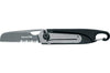 Couteau pliant Black FOX BF-81 à dents manche 10.5 cm Zytel noir