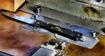 Couteau pliant OTTER Mercator K55K acier inox manche gravé métal noir 11cm