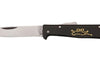 Couteau pliant OTTER Mercator K55K acier inox manche gravé métal noir 11cm