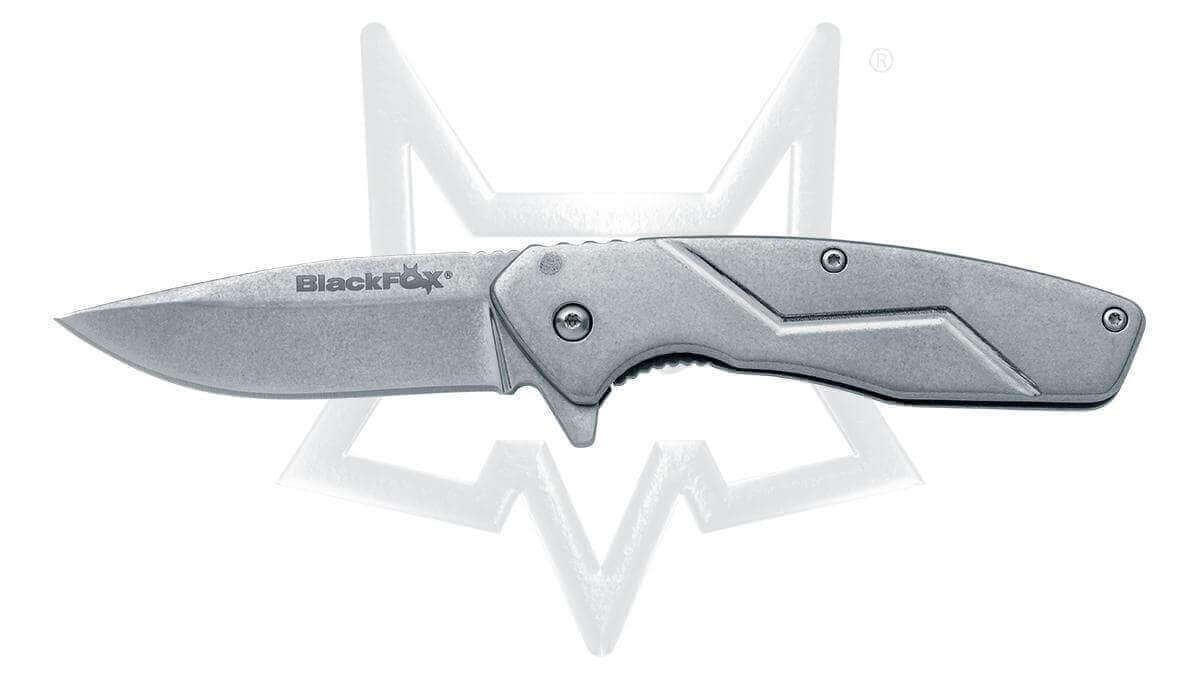 Couteau pliant Black FOX Steelix BF.717 tout inox manche 10cm