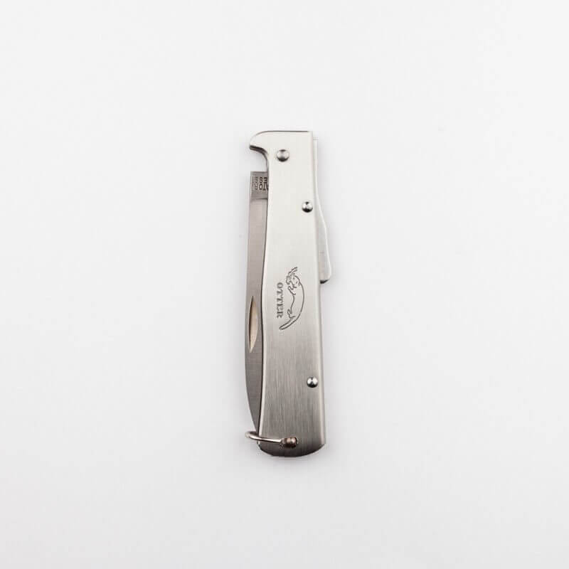 Couteau pliant OTTER Mercator lame acier inox manche acier 11cm