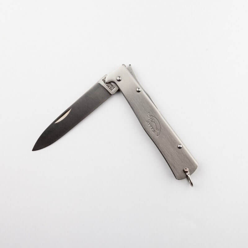 Couteau pliant OTTER Mercator lame acier inox manche acier 11cm