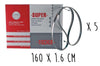 Boîte 5 lames dentées FISCHER Super acier suédois 160cm pour scie électrique à ruban largeur 16mm