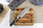 Couteau santoku japonais Satake Cutlery Helios 17cm damas 69 couches