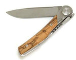 Couteau pliant Actilam T3 lame forgée manche bois d'olivier 11cm