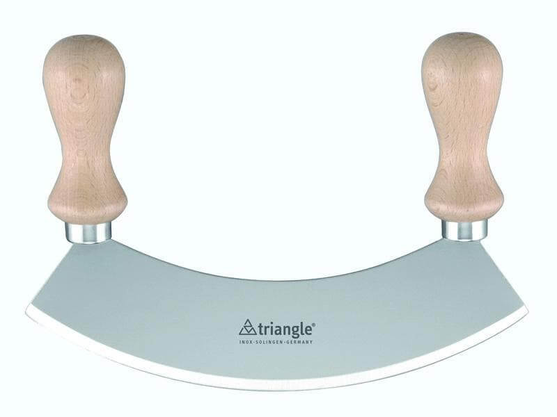 Hachoir berçoir Triangle poignées en hêtre lame 23cm