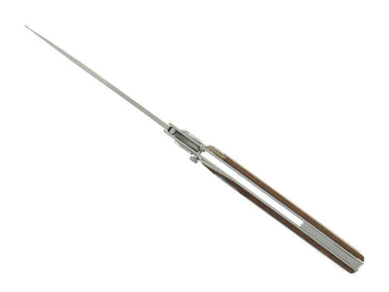 Couteau pliant Actilam S4 lame forgée manche acier/bois ipé 11cm