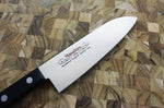 Couteau santoku japonais Masahiro BWH 17.5cm acier MBS-26 manche Pakkawood