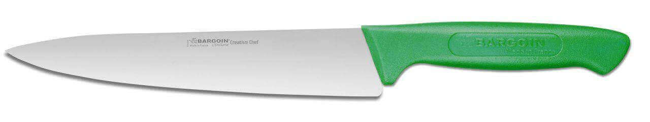 Couteau de chef Bargoin Creative Chef 20cm manche surmoulé vert