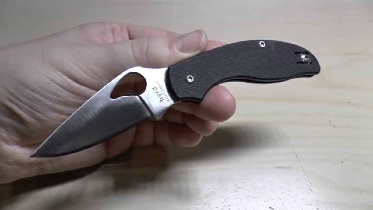 Couteau pliant Spyderco BYRD Tern manche G10 9cm