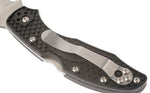 Couteau pliant Spyderco BYRD Hawkbill lame à dents manche noir 10cm