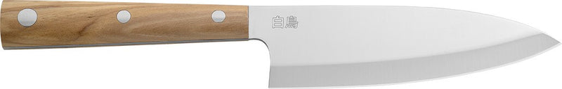 Couteau Deba Due Cigni Hakucho 16.5cm manche olivier