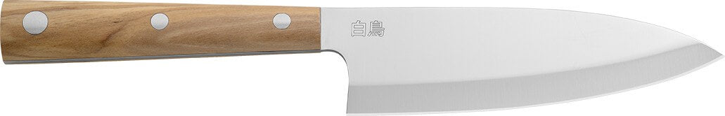 Couteau Deba Due Cigni Hakucho 16.5cm manche olivier