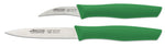 Set 2 couteaux Arcos Nova 1 bec d'oiseau 6cm + 1 office 10cm manches verts