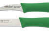 Set 2 couteaux Arcos Nova 1 bec d'oiseau 6cm + 1 office 10cm manches verts