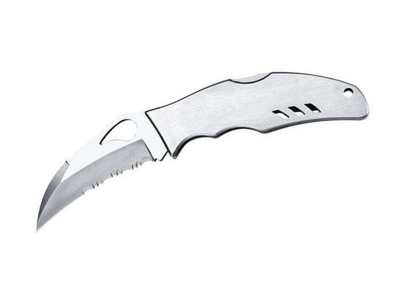 Couteau pliant Spyderco BYRD Crossbill à dents tout inox 12cm