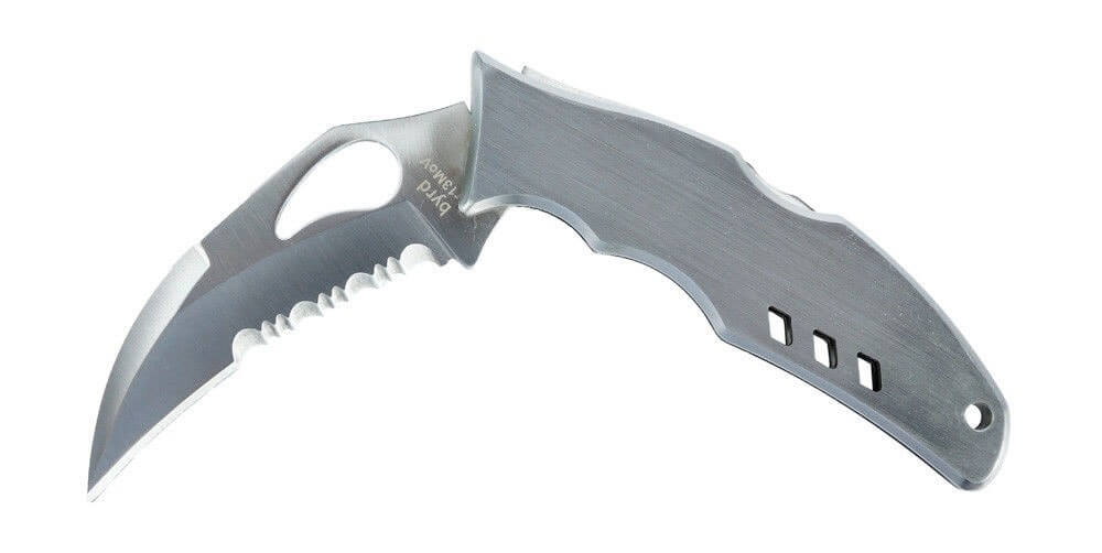 Couteau pliant Spyderco BYRD Crossbill à dents tout inox 12cm