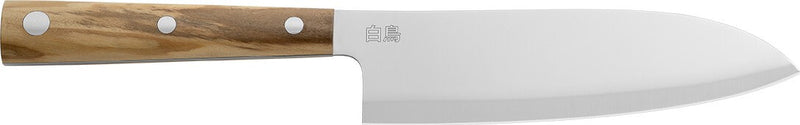 Couteau Santoku Due Cigni Hakucho 18cm manche olivier
