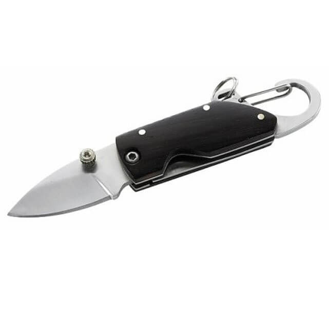 Mini couteau pliant Herbertz 201505 manche bois japonais 5cm avec mousqueton