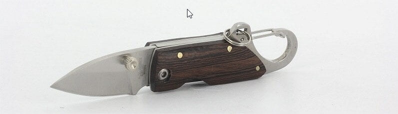 Mini couteau pliant Herbertz 201505 manche bois japonais 5cm avec mousqueton